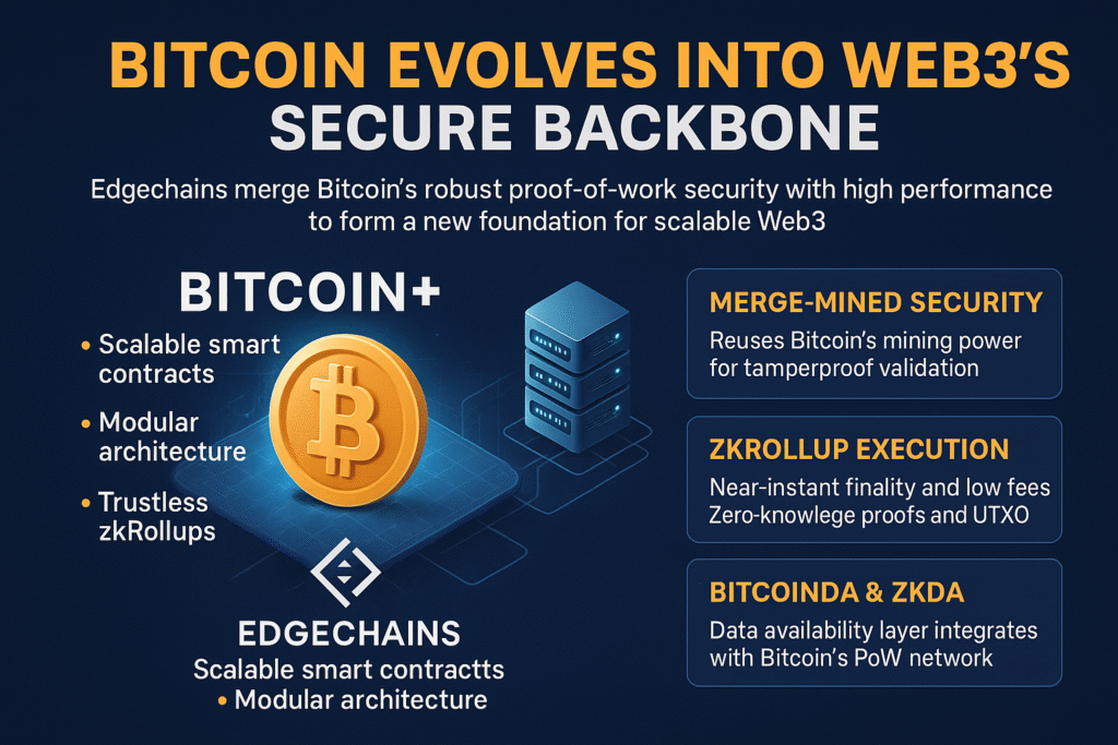 Bitcoin Evolves Into Web3’s Secure Backbone With Edgechains