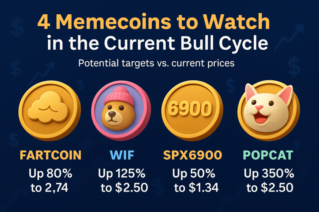 Summarizing the top 4 memecoins and their breakout targets