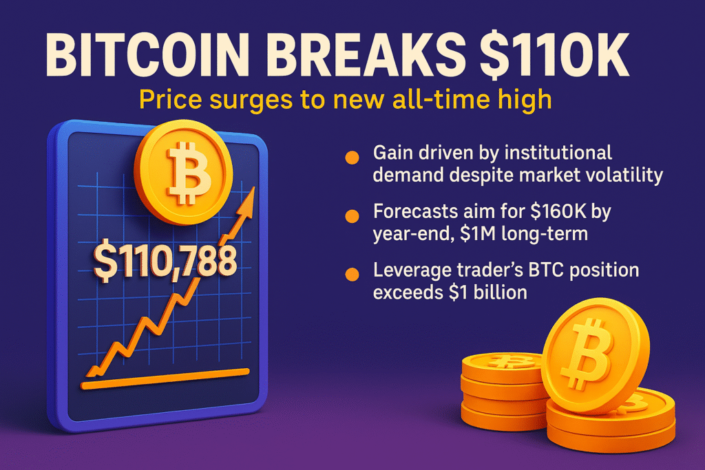 Bitcoin Breaks $110k